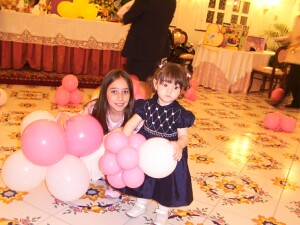 bimbe con palloncini